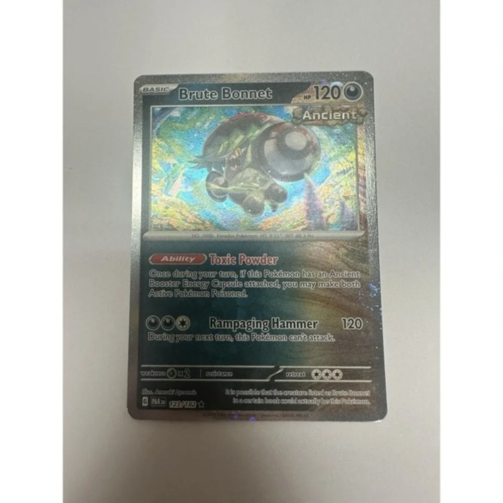 Pokemon Card Brute Bonnet 123/182‎ 2 FART SWIRLS DOUBLE 🌀 Holo Cosmos Rare NM